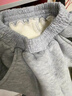 嘟嘟家男童裤子加绒冬装儿童长裤加厚冬款宝宝休闲裤女童运动裤保暖洋气 麻灰色 130 实拍图