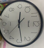天王星（Telesonic）挂钟 客厅现代简约安静圆形石英挂表 Q7703-2黑色35cm 实拍图