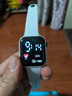 其他品牌高颜值LED手表时尚方形学生科技感超强夜光数字个性运动 白色 实拍图
