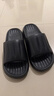 安尚芬拖鞋男士夏季浴室大码室内家居踩屎感防滑厚底情侣凉拖鞋女外穿 黑色 42-43 适合41-42（内长250mm） 实拍图