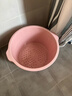 本迪加深泡脚桶24cm家用洗脚足浴盆塑料水桶按摩无电洗脚水桶单个粉色 实拍图