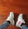 斯凯奇（Skechers）摩卡熊女鞋厚底老爹鞋学院风增高透气运动小白鞋150231 实拍图
