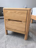 原始原素全实木床头柜北欧橡木床边收纳柜卧室简约储物柜子 A3026 床头柜-400*300*450mm 实拍图