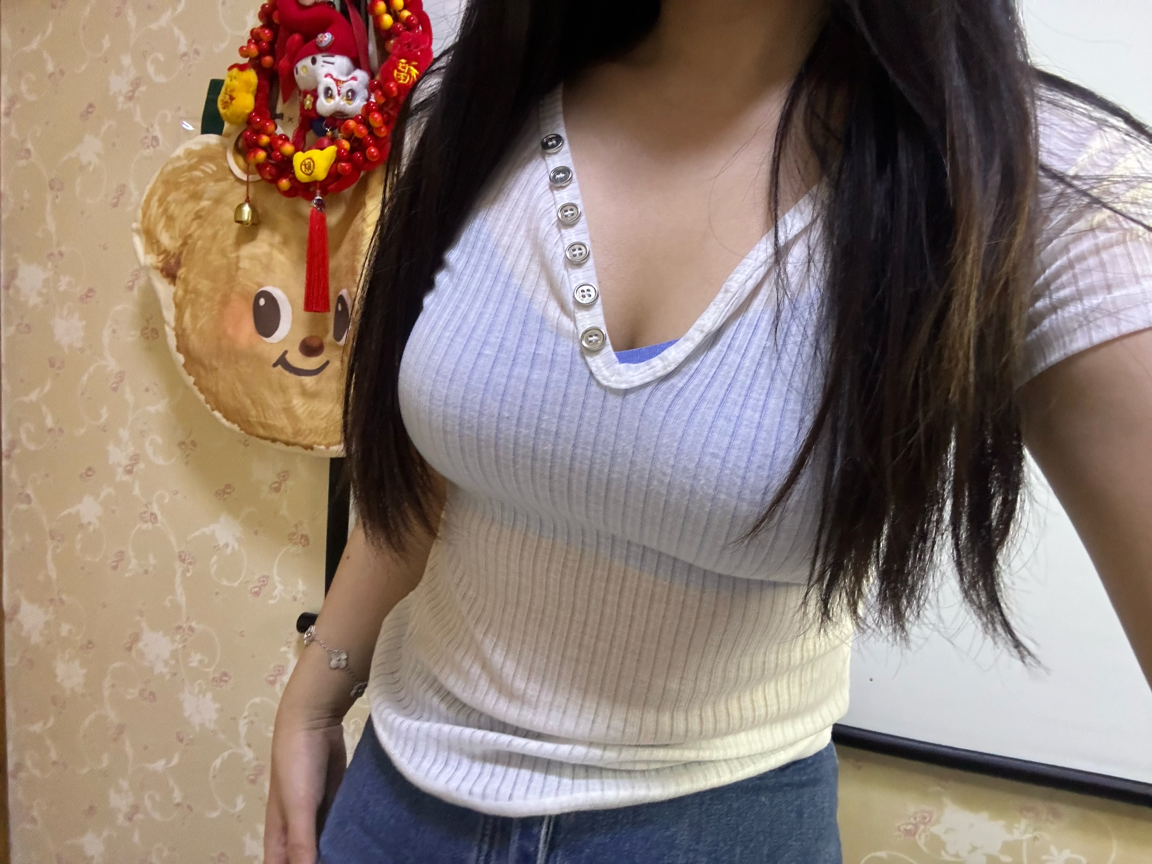 维多利亚的秘密明星同款维密薄款凉感内衣反重力无痕文胸PRO微聚拢MAX大胸显小女 5G70牛仔蓝-光面花纹 11214343 L ：MAX三排扣（80C/80D/85A/85B 实拍图