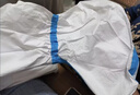致尔康 防护服一次性连体连帽防粉尘 隔离衣防水养殖场喷漆工作服 蓝条连帽连脚套XL 实拍图