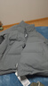 京东京造羽绒服男女情侣款鸭绒冬季保暖外套面包服加厚短款新年石墨灰 L 实拍图
