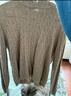 优衣库女装可机洗纽花针织连帽套头衫478871 06 铅灰色 L /160/88 实拍图