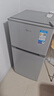 美的（Midea）112L两门小冰箱灰色双温小冰箱迷你家用宿舍租房灵活摆放节能低音深冷速冻 BCD-112CM 实拍图