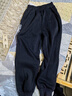 罗蒙儿童裤子男童春款儿童运动裤束脚卫裤校裤女童校园裤子黑薄绒150 实拍图