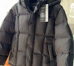 太平鸟男装 【95%进口鸭绒】连帽羽绒服冬面包服防寒短款排骨外套 15D暗影黑(阔型)第二批 L 实拍图
