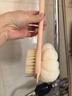 五月花双面浴刷沐浴刷搓澡刷软毛洗澡搓背神器浴花+植毛刷AL-1Y01 实拍图