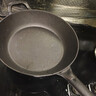 九铸28cm深煎锅铸铁锅加厚平底锅生铁无涂层不粘锅燃气灶电磁炉煎炒锅 实拍图