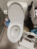 潜水艇马桶盖通用坐便器盖子家用加厚盖板老式抽水马桶圈器配件缓降 V型叠盖款MG11 长底座快拆 实拍图