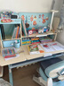 黑白调C1儿童学习桌书桌学习桌椅升降桌学生写字桌子电脑桌书桌1.2m 实拍图