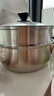 美厨（MAXCOOK）汤锅蒸锅 304不锈钢二层汤煲双层汤蒸锅蒸屉蒸格炖锅24cm MCT1267 实拍图