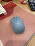 罗技（Logitech）M221 轻音鼠标 无线鼠标 办公鼠标 对称鼠标 带无线微型接收器 雾霭蓝 实拍图