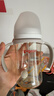 贝亲（Pigeon）自然离乳PPSU重力球吸管奶瓶 双把手240mL6月+(附带6月+12月奶嘴) 实拍图