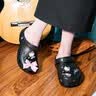【准新品】卡骆驰（crocs）女鞋厚底云朵洞洞鞋户外休闲时尚一脚蹬沙滩鞋 206750-001 36-37   实拍图