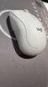 罗技（Logitech）M221 轻音鼠标 无线鼠标 办公鼠标 对称鼠标 带无线微型接收器 米白色 实拍图