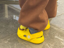 牧童儿童拖鞋夏男宝宝洞洞鞋软底女童卡通洗澡婴幼儿家居鞋奶狮黄130 实拍图