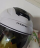 凤凰（Phoenix）新国标A类3C认证电动车摩托车头盔双镜片防雾防风保暖亮白 男女四季通用电瓶车3/4半盔冬季安全帽 实拍图