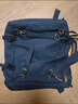 新潮代背包男帆布大容量双肩包轻便旅行出差多功能户外登山休闲行李包 蓝黑色50L【干湿分离设计+赠密码锁+防水罩】 实拍图