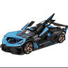 卡威合金玩具车仿真车模汽车模型跑车车模儿童玩具小汽车 布加迪火流星蓝（新款） 实拍图