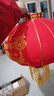 吉善缘 大红灯笼挂件一对 店铺大门阳台春节过年装饰品乔迁婚庆开业礼品 80#年年有余（一对装）【直径约46cm】 实拍图