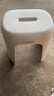 禧天龙大承重坚固防滑塑料凳子 换鞋方凳浴室凳 防滑椅子 中凳 灰色 实拍图