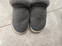 京东京造家居包脚棉拖鞋冬季室内防臭防滑保暖厚底踩屎感男款 灰色42-43 实拍图