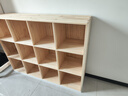 立太（LEADTEK）全实木书架置物架落地实木书柜展示柜学生收纳柜矮柜柜子储物柜 全实木【三层加深12格】120x30x90cm-送防撞角套 实拍图