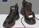 海澜之家HLA马丁靴男士休闲鞋秋冬工装鞋子男HAAGZM4AB70567 棕色加绒40 实拍图