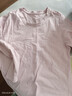 欣尚优女士秋衣纯棉单件上衣长袖圆领薄款打底内衣线衣棉线衬衣薄款秋衣 粉紫 4XL 160-175斤 实拍图