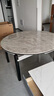 梓屋餐桌家用加厚岩板餐桌椅组合方圆两用饭桌餐桌813#1.5米单餐桌 实拍图