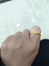 周六福灵蛇黄金戒指生肖蛇本命年生日礼物计价A0113175 16号 约2.35g  实拍图