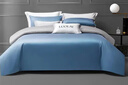 罗莱家纺纯棉床上四件套60支床品套件被套床单被罩 蓝 220*250 实拍图
