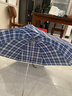 天堂 防风雨伞三折男女款商务晴雨伞57*7骨  格子兰藏青 实拍图