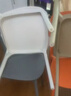 餐椅塑料椅子办公凳靠背休闲椅家用书桌椅卧室化妆椅简易小椅子 四把装-【颜色备注】默认卡其色 实拍图