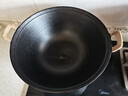 王源吉铁锅炒锅铸铁锅双耳苏锅王老式家用圆底无涂层龟纹大肚炒锅36cm 实拍图