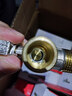 老铜匠燃气热水器球阀 球芯角阀全开大流量全铜冷热4分厨房面盆三角阀 【1只】4分 热水 黄铜球阀 实拍图