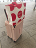 纯奢（CHEYSIR）五轮超大容量行李箱万向轮PC拉杆箱男女学生旅行箱密码箱包皮箱子 经典款-樱花粉·减震刹车功能 24英寸 -抗菌内里【创新5轮-短途旅游/出行】 实拍图
