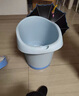 世纪宝贝（babyhood）Baby熊浴桶 儿童泡澡桶 婴儿游泳桶 加大加厚宝宝浴盆 310蓝 实拍图