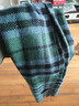 优衣库男装女装HEATTECH围巾格子围脖学院风保暖478313 55 青绿色 均码 (180 × 50 cm) 实拍图