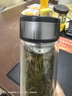 【京东物流配送】高硼硅双层玻璃杯大容量泡茶杯水杯子茶水分离杯 【双层加厚】茶杯350ml1只 实拍图