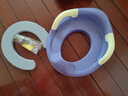 儿童马桶坐便器宝宝坐便圈男女孩马桶圈婴儿厕所辅助婴幼儿坐便器 【蓝色】柔软舒适PU款 实拍图