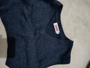 恒源祥羊毛背心男士轻薄羊毛衫毛衣V领马甲针织衫坎肩 中灰 M(170) 实拍图