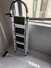 忆琳居梯子家用安全人字梯折叠伸缩多功能楼梯便捷扶梯加厚安全步梯白四 实拍图