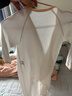 童泰婴儿连体衣春秋季纯棉衣服初生宝宝蝴蝶哈衣爬服和尚服白色66cm 实拍图