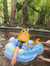佑游泳圈儿童加厚款防侧翻男女童宝宝初学者游泳坐圈90116蓝色小熊 实拍图