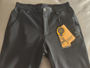 龙牙【补货速抢】寒锋战术软壳长裤秋冬男通勤弹力户外防风寒保暖 极夜黑（修身加强版） 32 175/84B 高175重136-160 实拍图